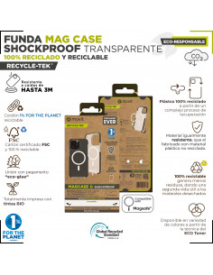 Muvit for Change Funda Recycletek Magsafe Transparente para Apple iPhone 14  Pro Max