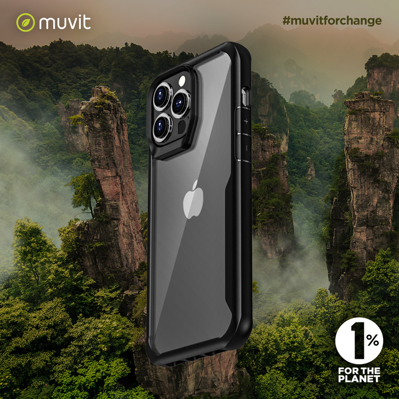 Muvit for Change Protector Cristal Templado Plano para Apple iPhone 14 Pro  Max